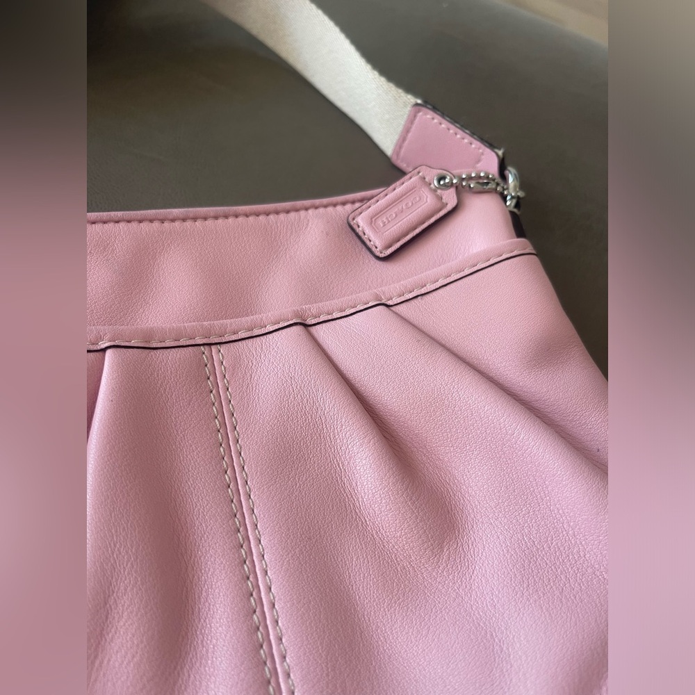 NWT Coach Light Pink Leather Bag crossbody - Picture 10 of 11